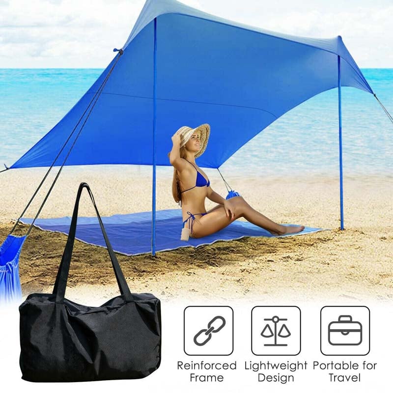 7' x 7' Family Beach Tent Canopy Sunshade