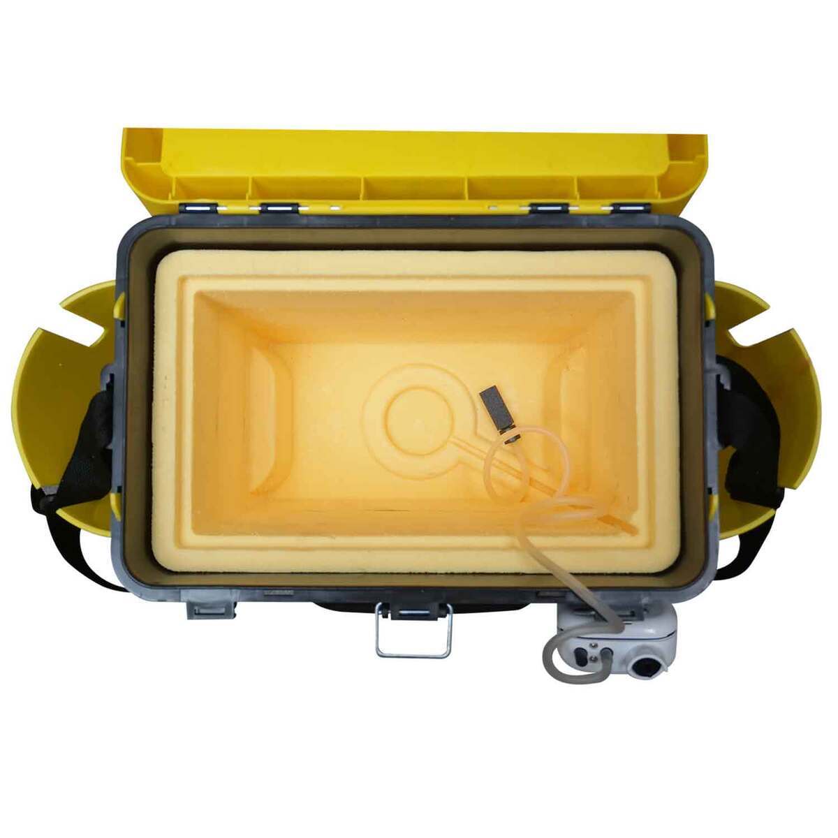 Siberian Ice Box Hard Tackle Box  Yellow Black 5gal