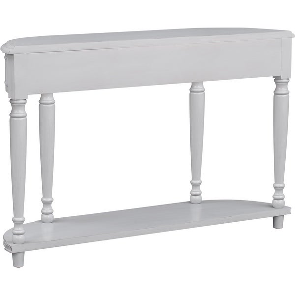 JASIWAY Retro Circular Curved Design Console Table