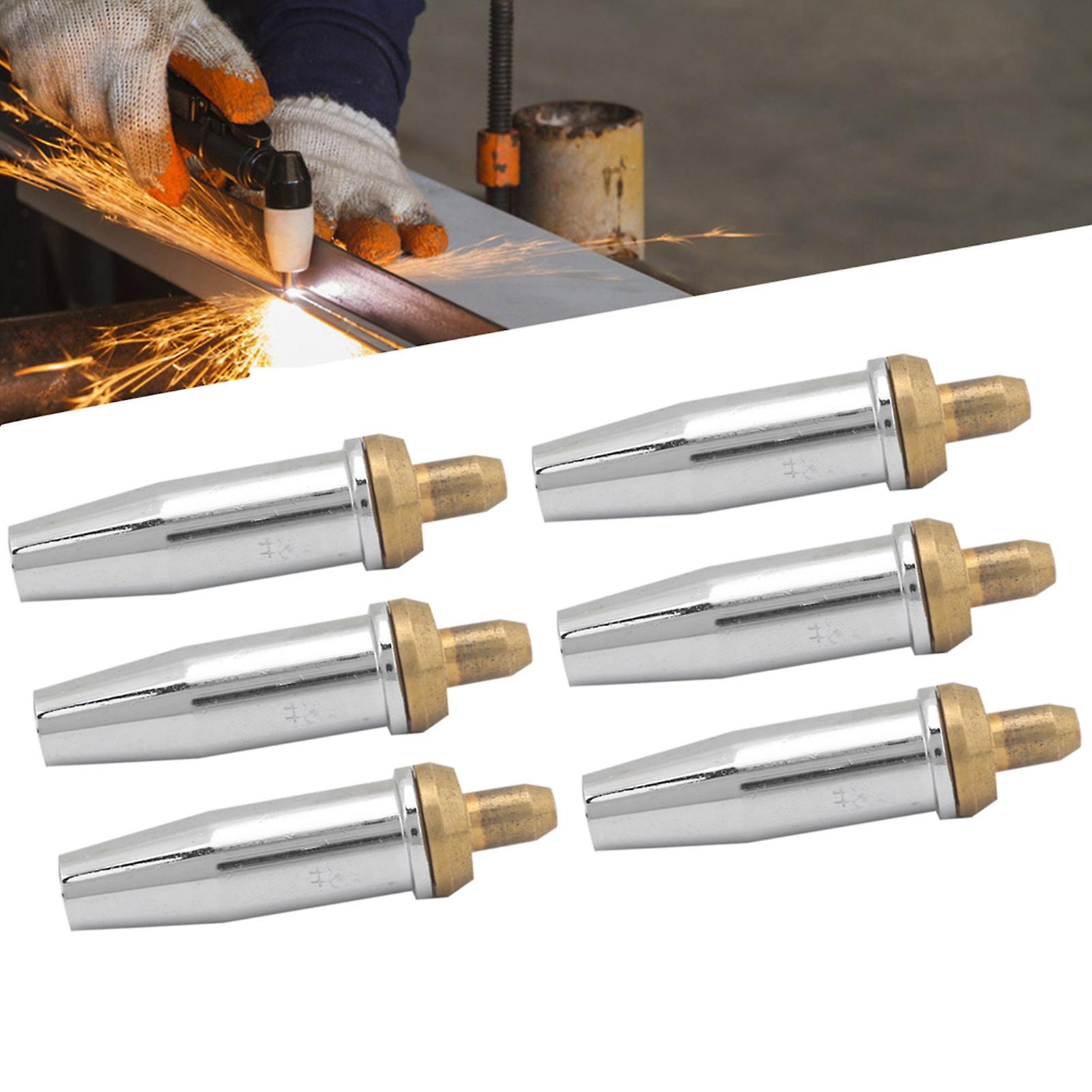 10pcs Gas Cutting Nozzle Tip Propane Acetylene Machine Sleeve Type Gun Head G07301#