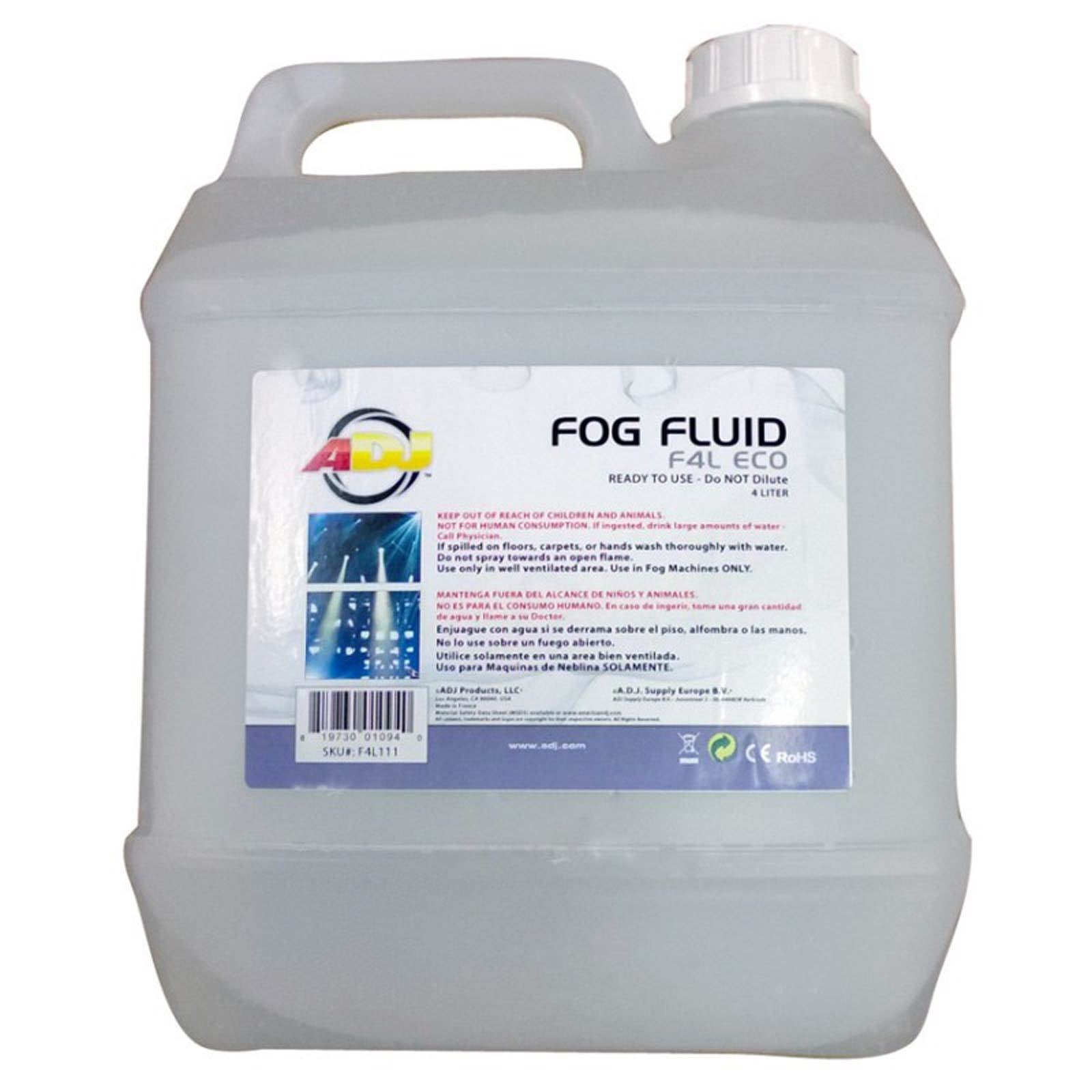 (8) AMERICAN DJ ECO-FOG/G Gallons of Fog/Smoke/Haze Machine Refill Liquid Juice