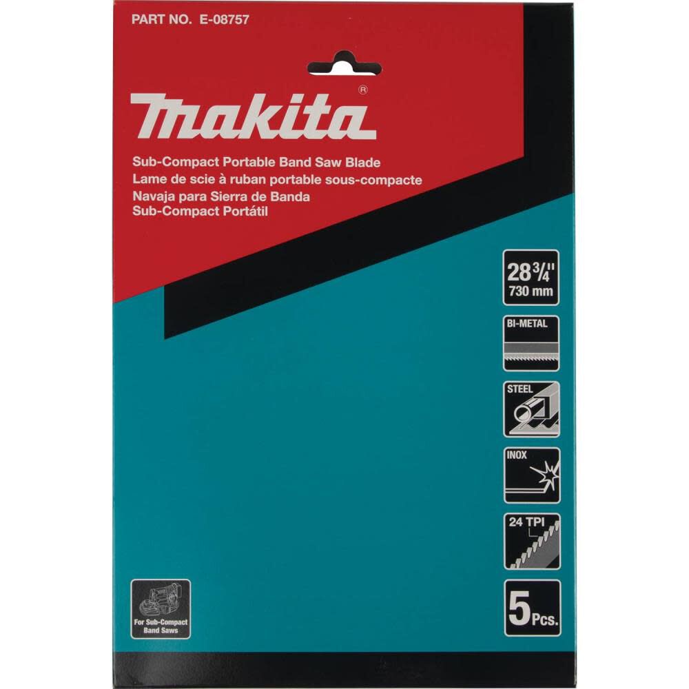 Makita Band Saw Blades Bi Metal Sub Compact Portable 28 3/4