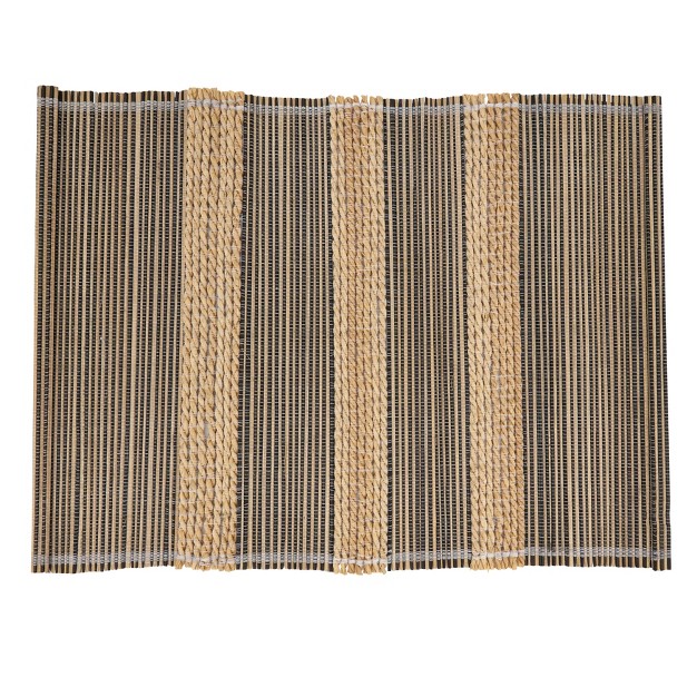 Saro Lifestyle Table Placemats With Striped Design set Of 4