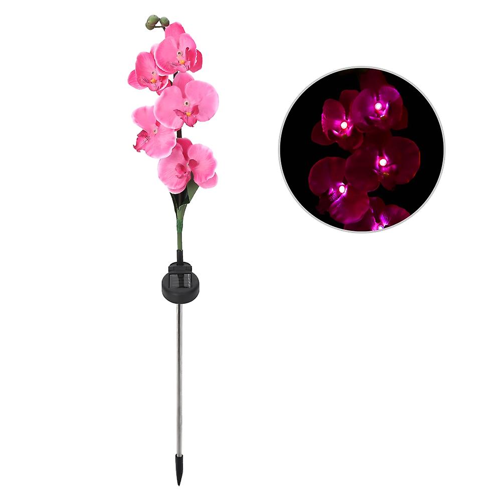 Waterproof Solar Moth Orchid Light Activated Yard LED Lamp Garden Pathway Lawn Light