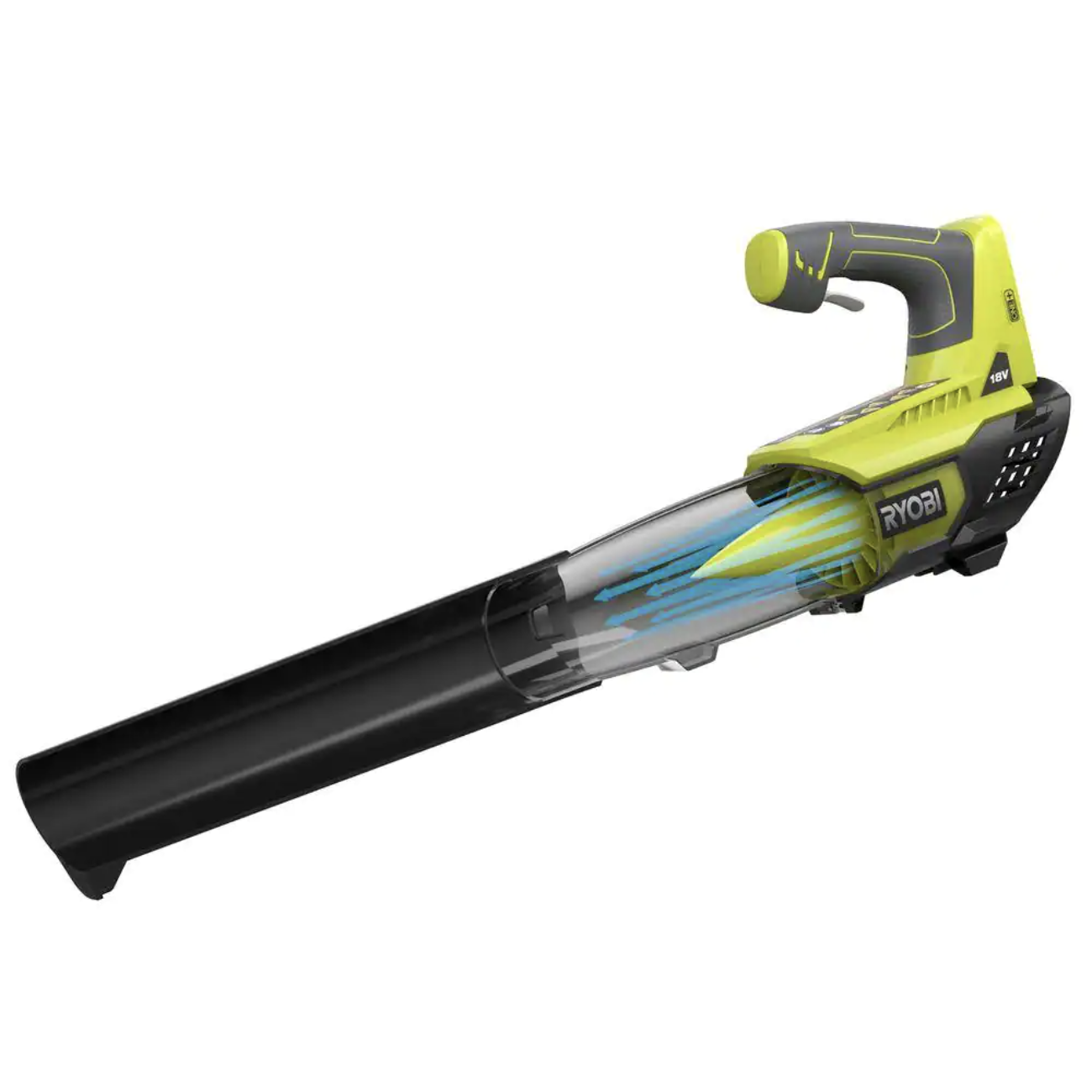 Ryobi ONE+ 18V 100 MPH 280 CFM Cordless Battery Variable-Speed Jet Fan Leaf Blower (Tool Only)