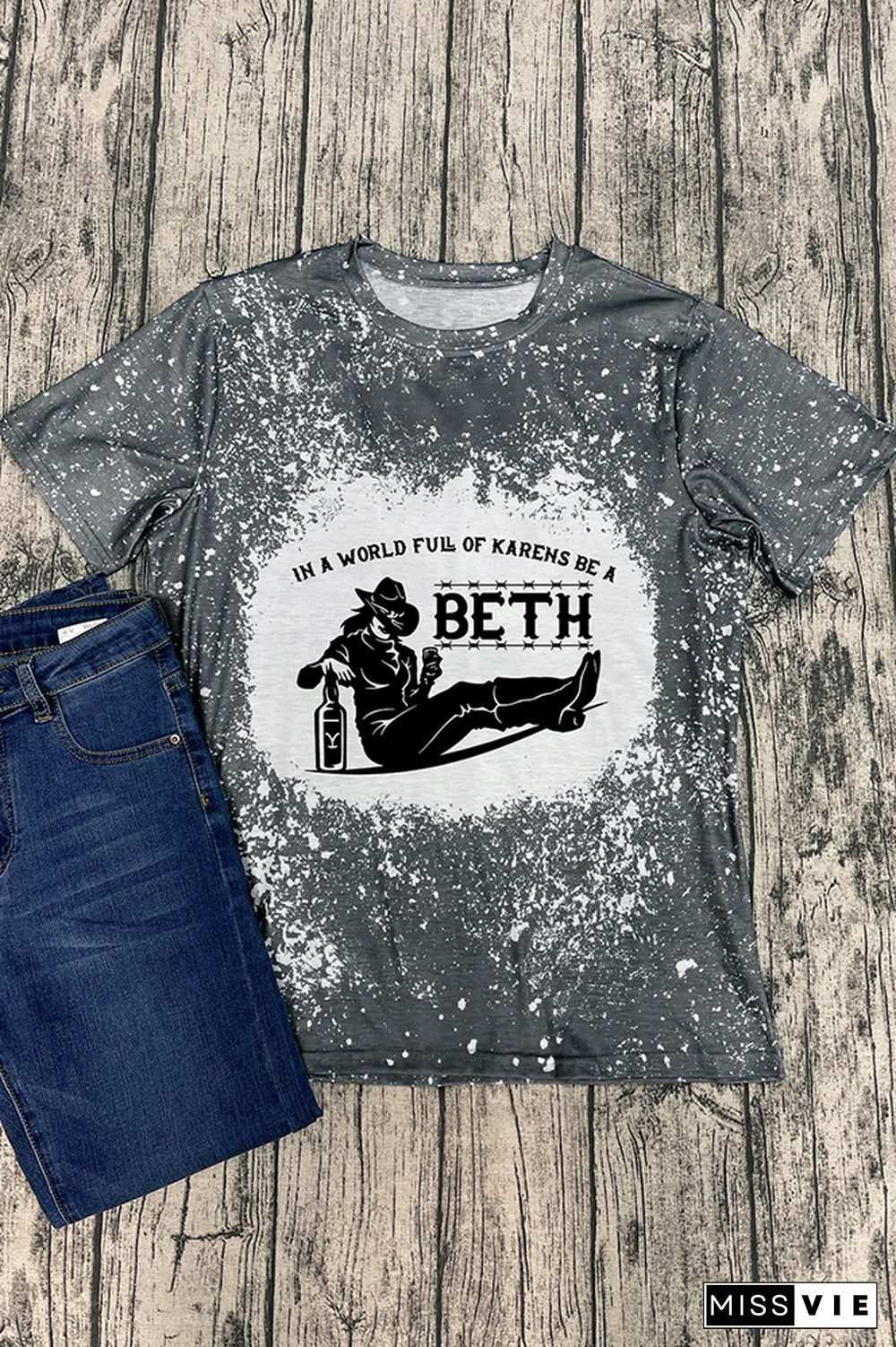 In a World Full of Karens Be A Beth,Beth Dutton,Yellowstone Graphic Tee Wholesale