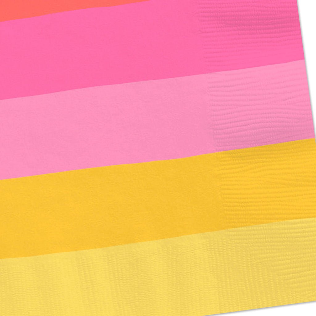 Hallmark  Warm Ombré Stripe Dinner Napkins, Set of 16