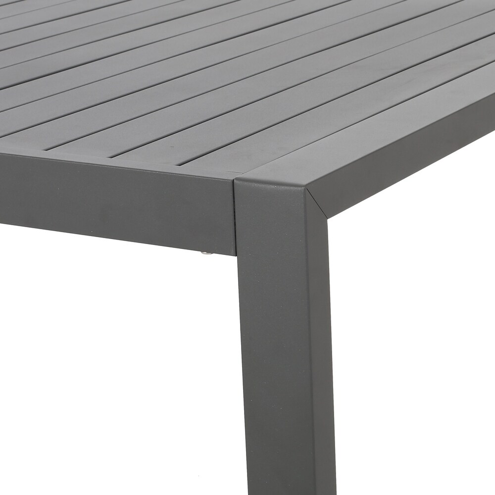 Navan Modern Aluminum Outdoor Dining Table by Christopher Knight Home   70.00\