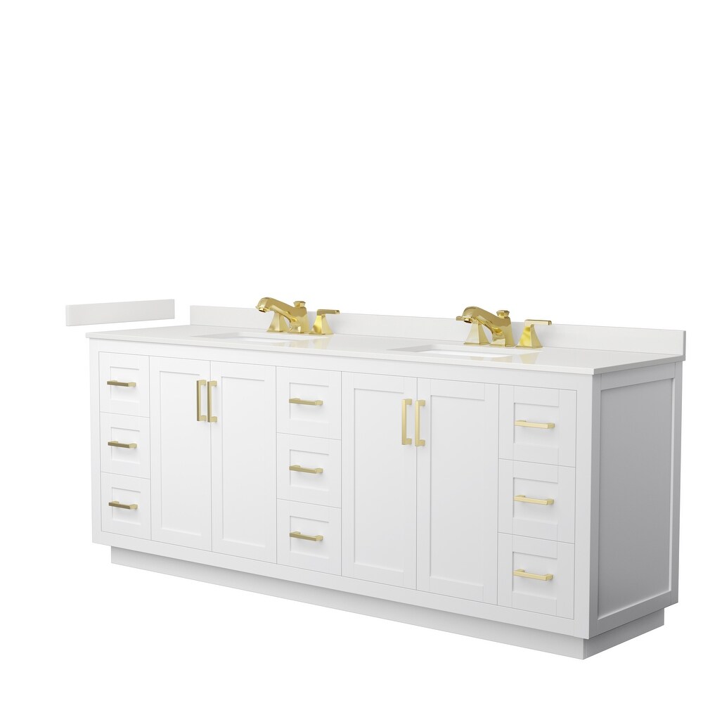 Miranda 84 inch Double Vanity  Quartz Top