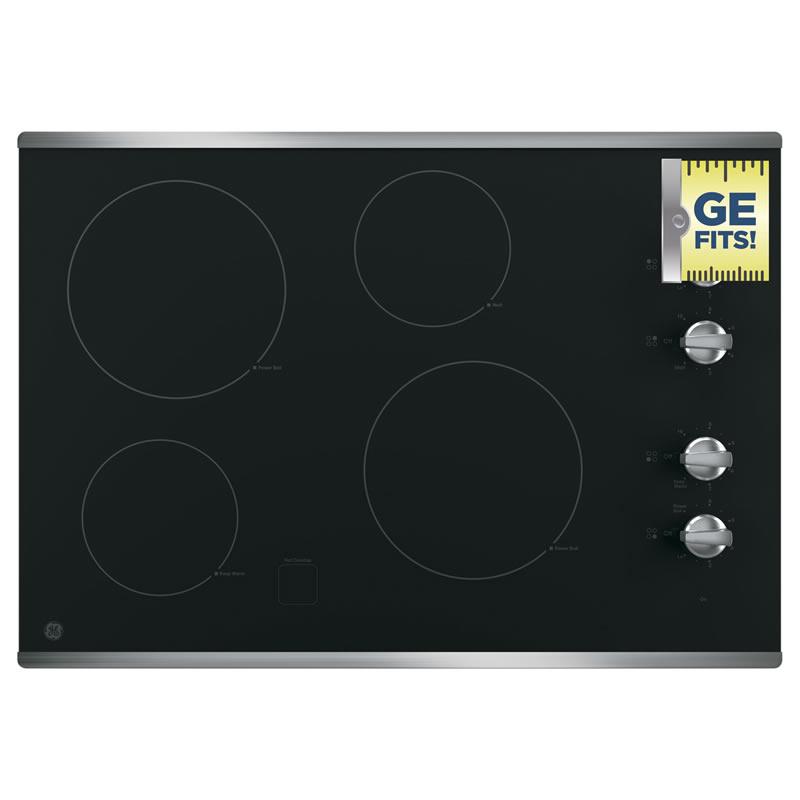 GE 30-inch Built-In Electric Cooktop JP3030SJSS