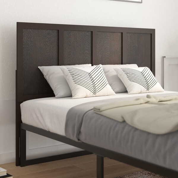 Solid Wood Paneled Headboard Only - - 37825686