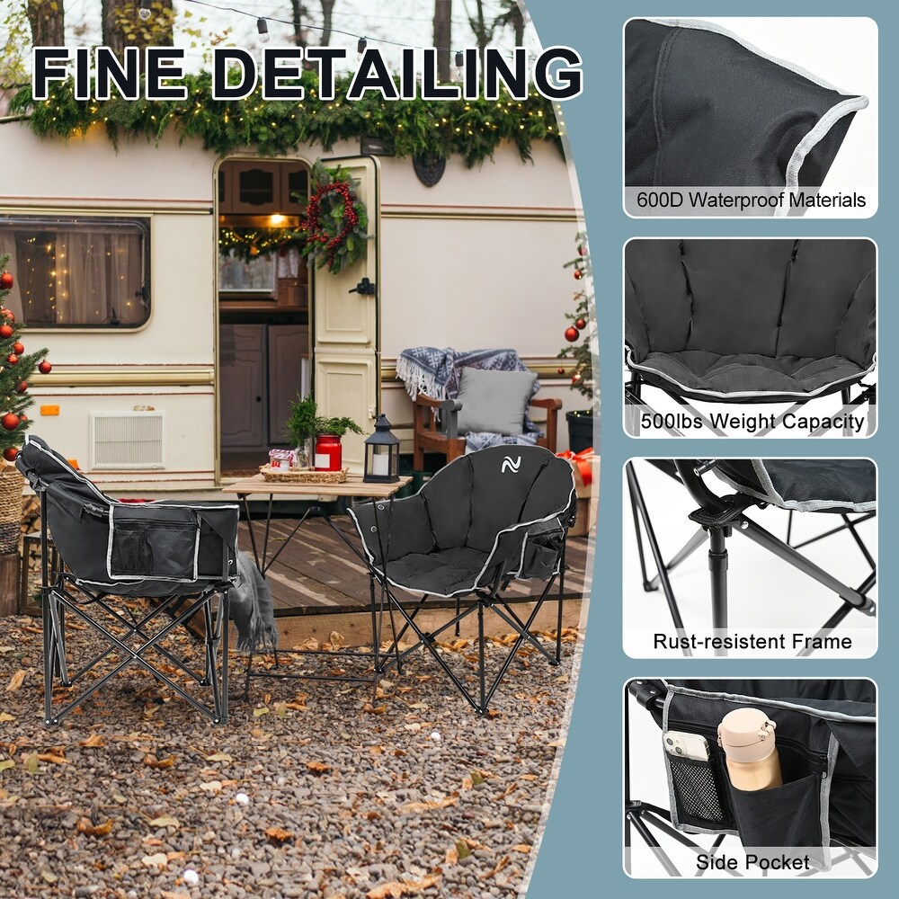 Heated Camping Chair with 3 Heat Levels  Portable Folding Heated Chair   39.40\