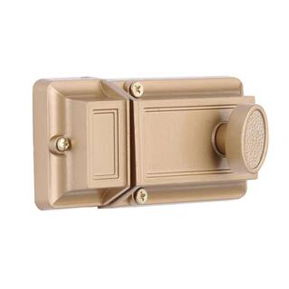 Prime-Line Single Cylinder Rim Deadlatch Diecast Brass U 9956