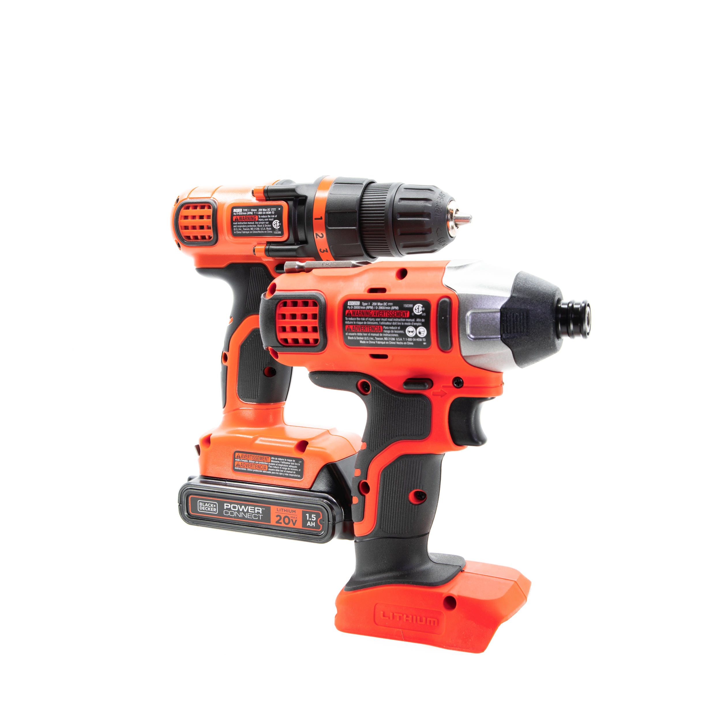 20V MAX* Cordless Drill and Impact Driver, Power Tool Combo Kit with Battery and Charger