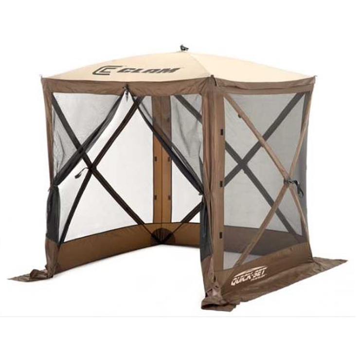 Clam QuickSet Traveler Screen Shelter  Brown  Brown 72in x 72in