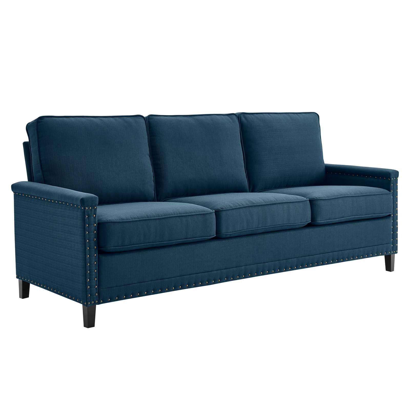 Modway Ashton Upholstered Fabric Sofa, Blue