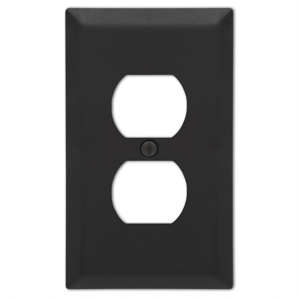 WALLPLATE CNTRY 2DUP BLK