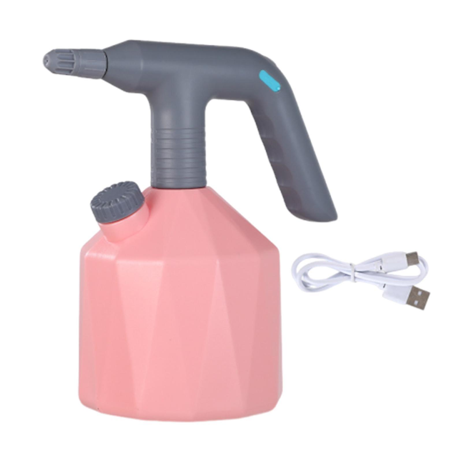 Electric Sprayer Water Sprayer Bottle For Vegetable Indoor/outdoor Gardening Pink 1.6l