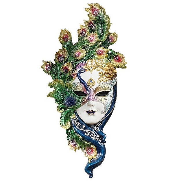 Design Toscano Mask Of Venice Wall Sculpture Peacock Mask