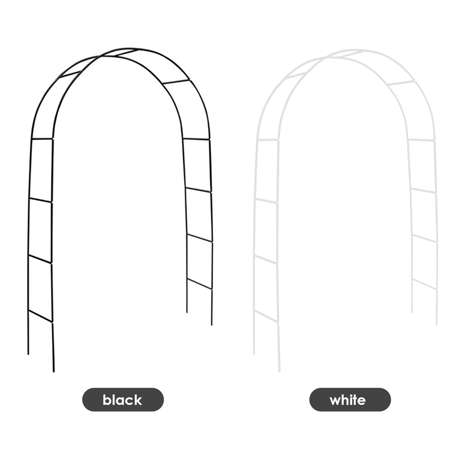 Htovila Garden Arch Arbors Trellis Plants Stand for Outdoor Garden Wedding Ceremony Party Decoration