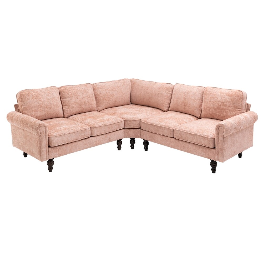 Chenille Fabric Sectional Sofa Living Room Sofa