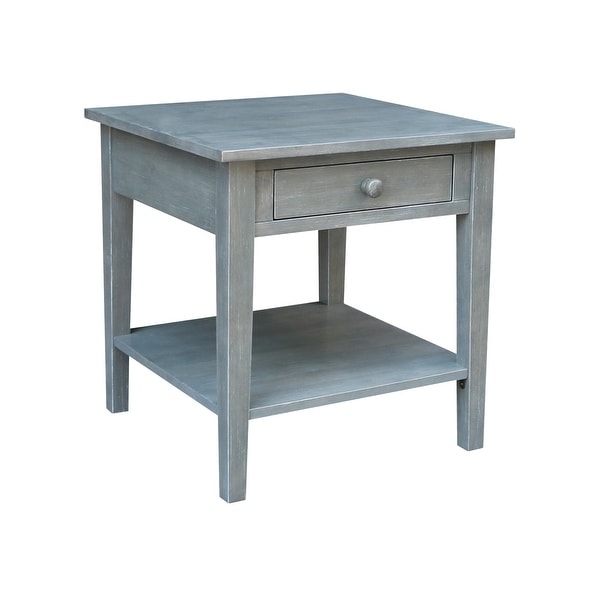 Spencer Square Solid Parawood End Table - 24 in. W x 24 in. D x 25 in. H