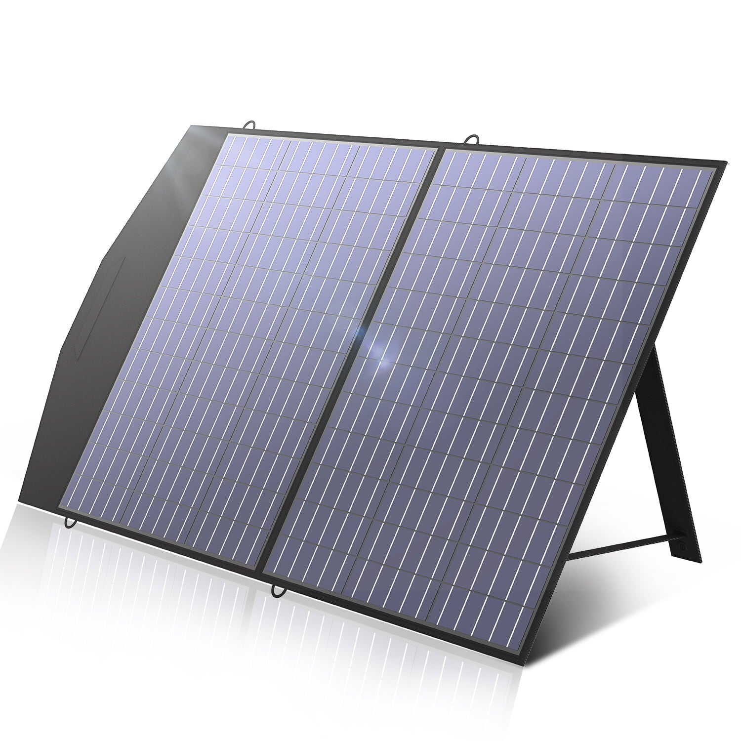 ALLPOWERS 100W Foldable Solar Panel Kit for Camping Power Station Laptop, 18V 5.4A with MC4 Output Adjustable Kickstand, Portable Solar Panel Generator Charger