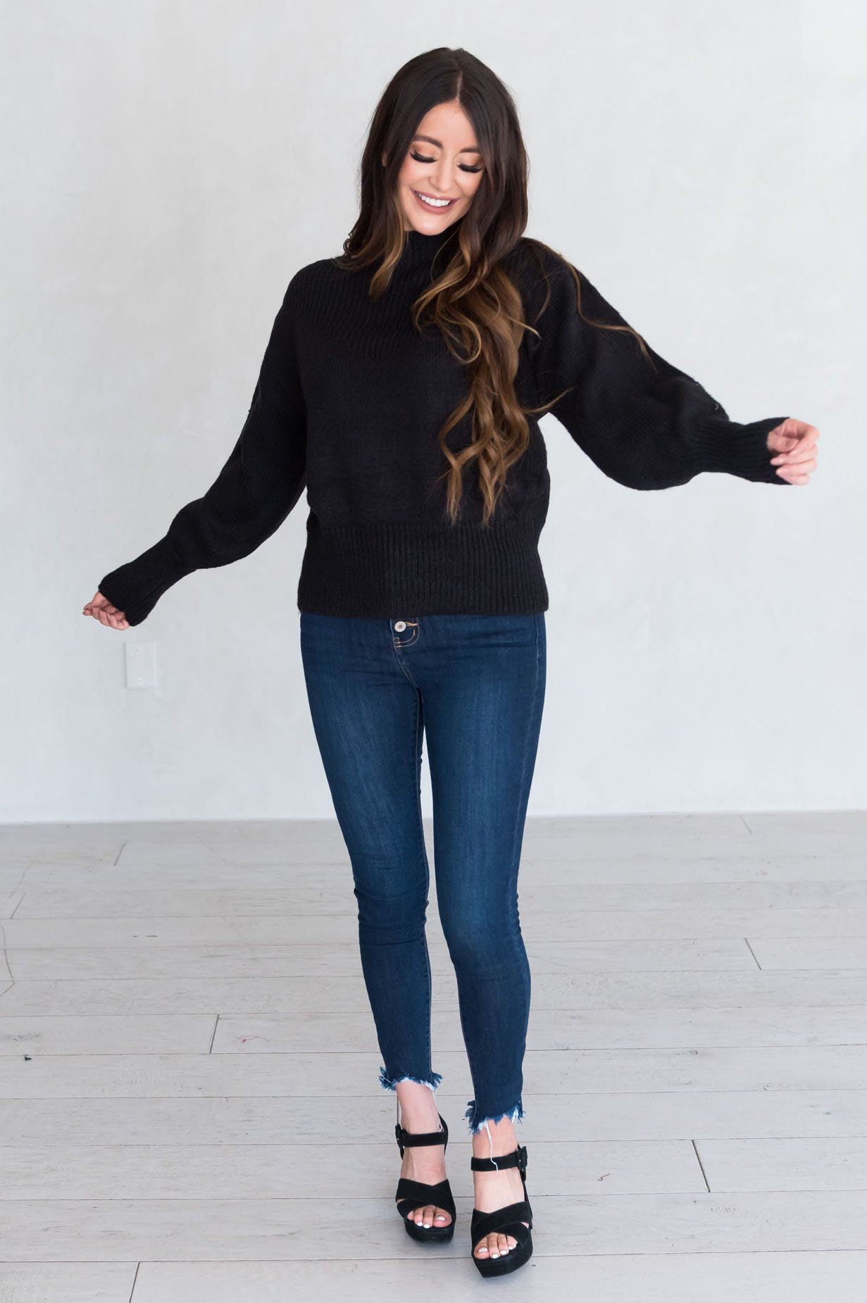 Trendy Basic Modest Turtleneck