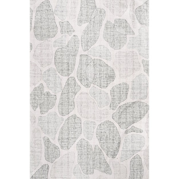 Nuloom Gretta Abstract Stones Machine Washable Area Rug