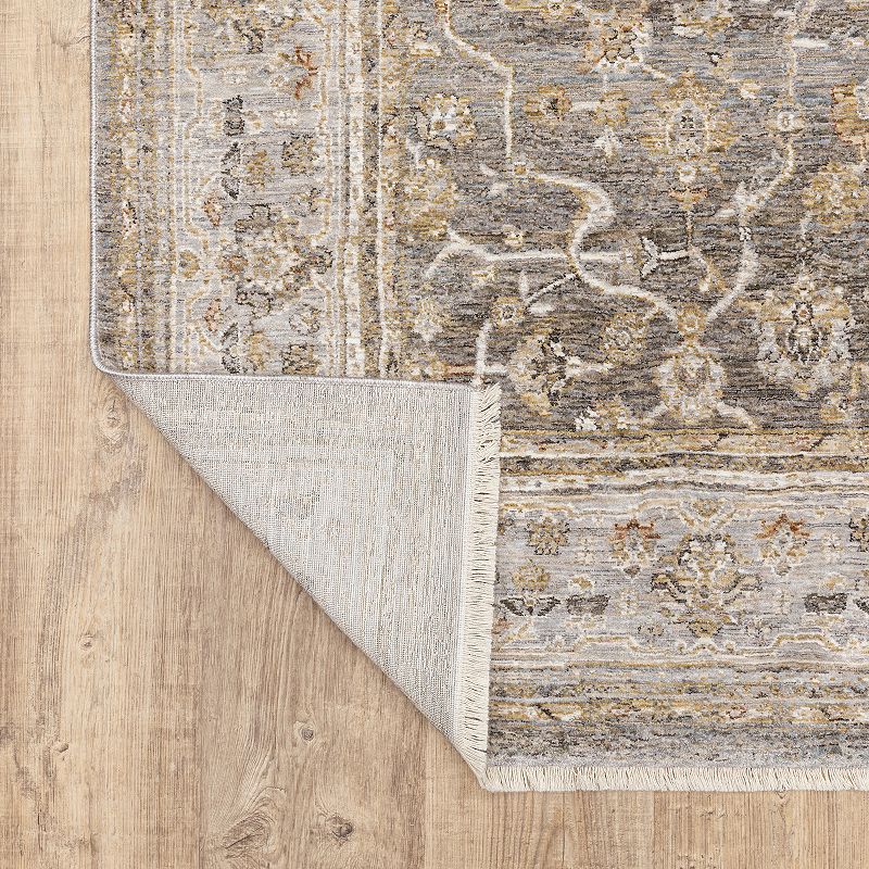 StyleHaven Mascotte Floral Traditional Fringed Area Rug