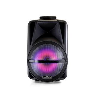 BEFREE SOUND 12 in. Bluetooth Rechargeable Portable PA Party Speaker with Reactive LED Lights 985112791M