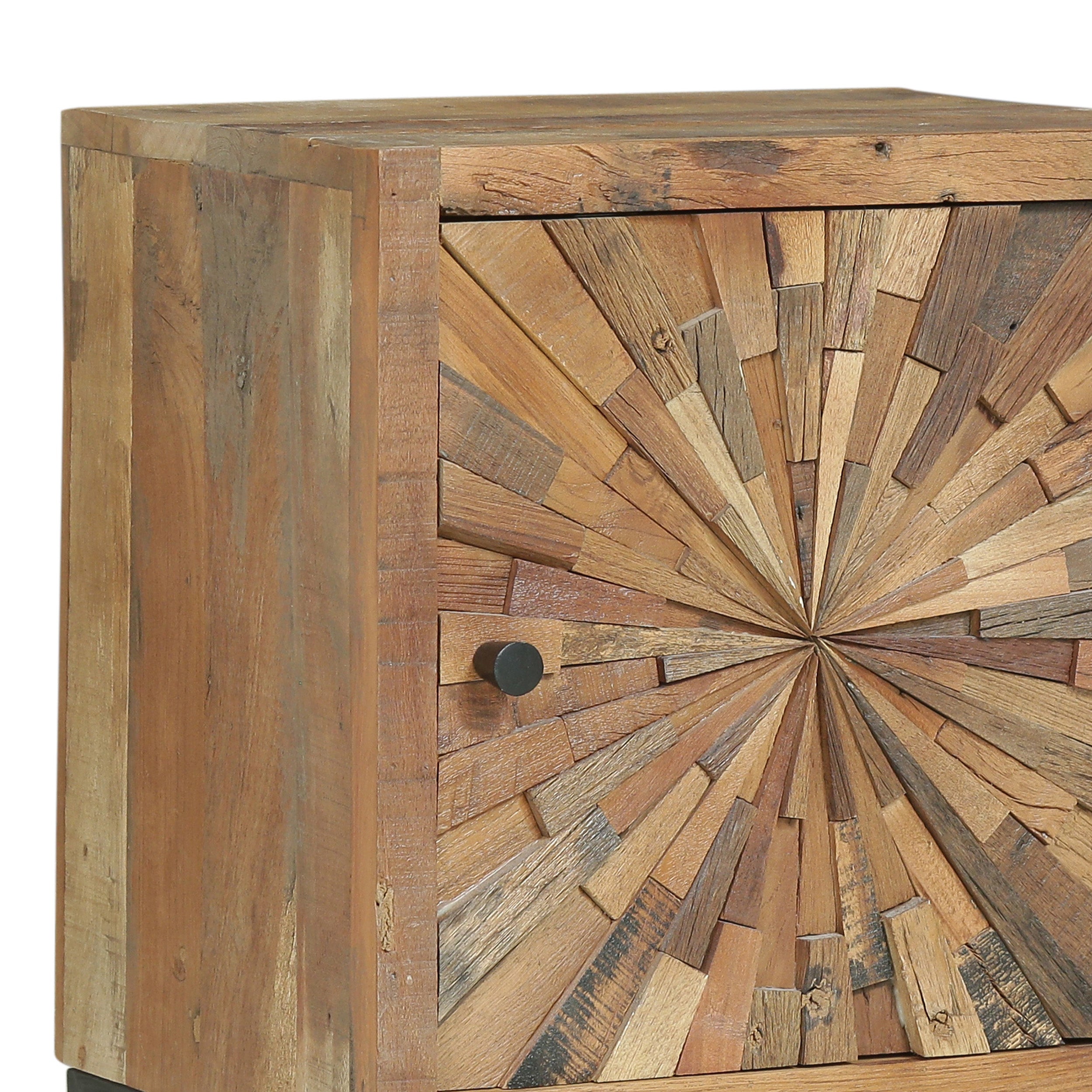 Kelci Boho Wooden Night Stand