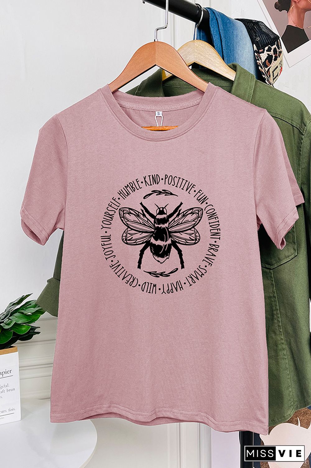 Bee Something Graphic T-Shirt Wholesale