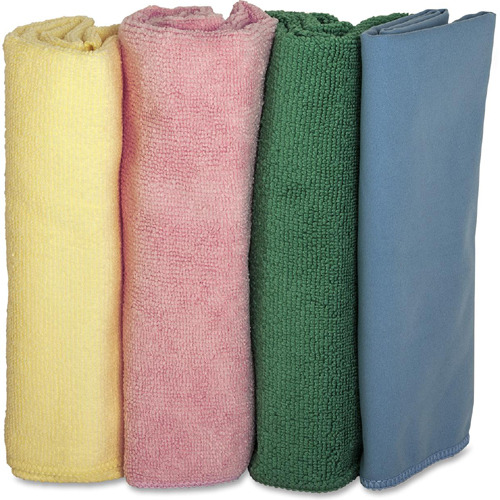 Genuine Joe Colorcoded Microfiber Cleaning Cloths  GJO48261