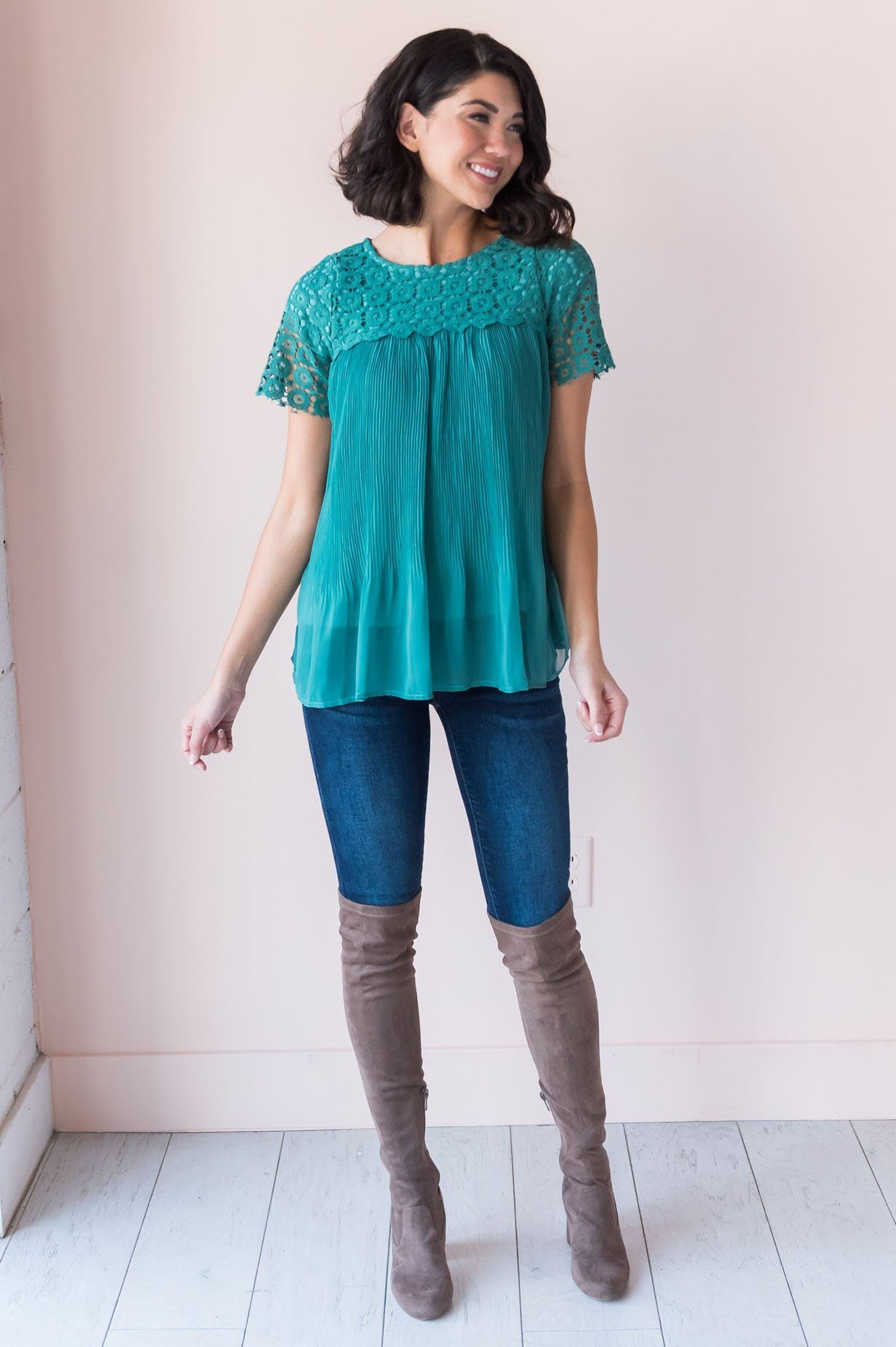 Inner Hope Modest Lace Blouse