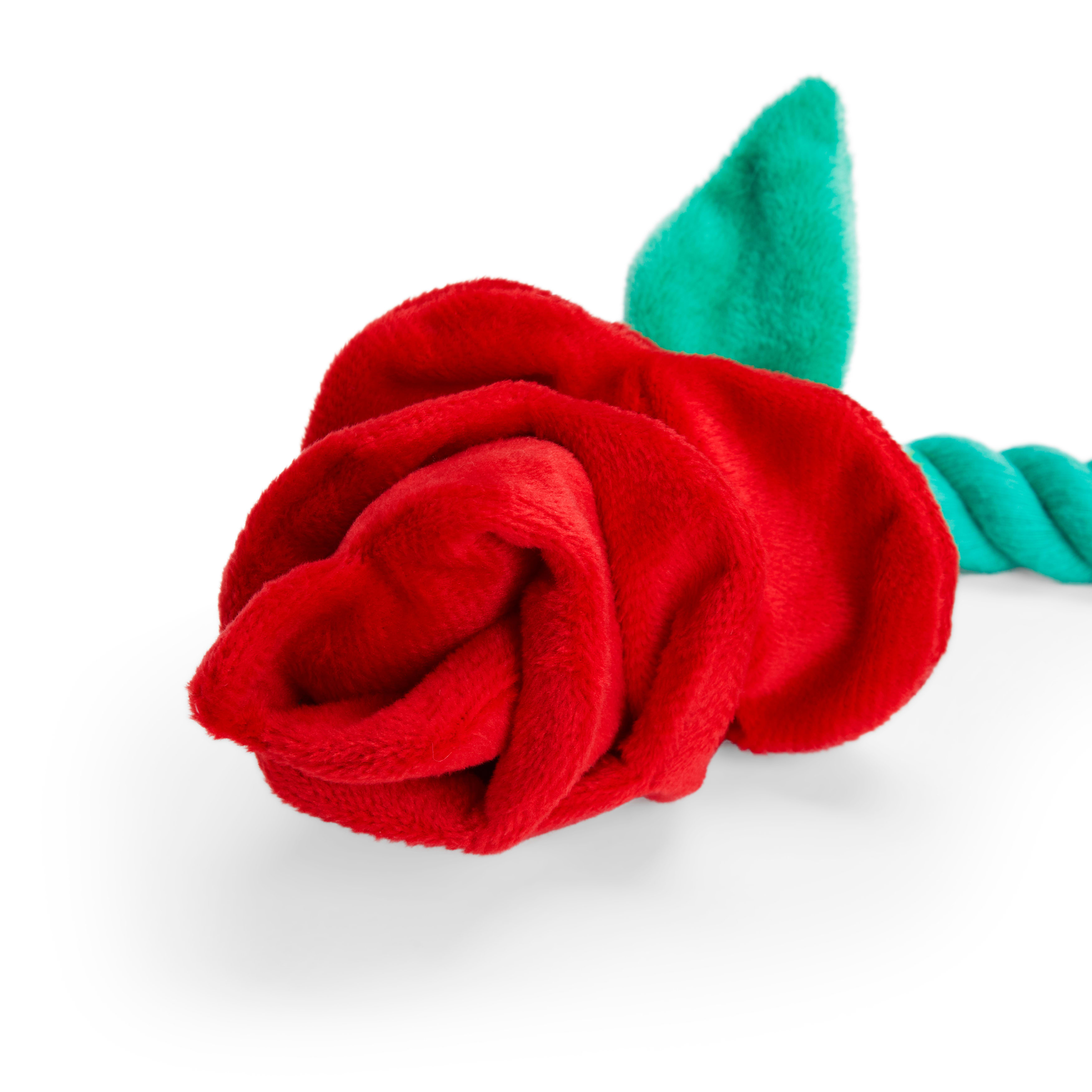 YOULY Valentines Day Rose Rope Dog Toy， Large