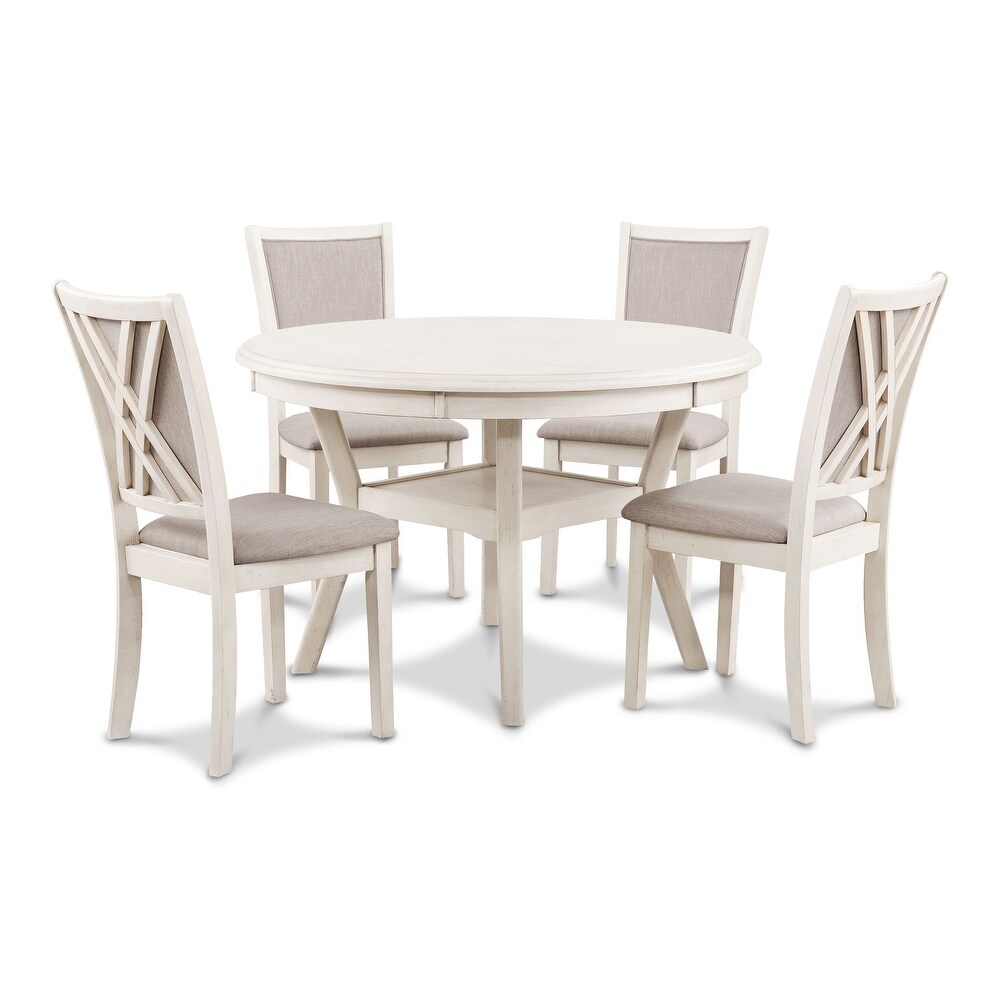 New Classic Furniture Baart 5 Piece Round Dining Set