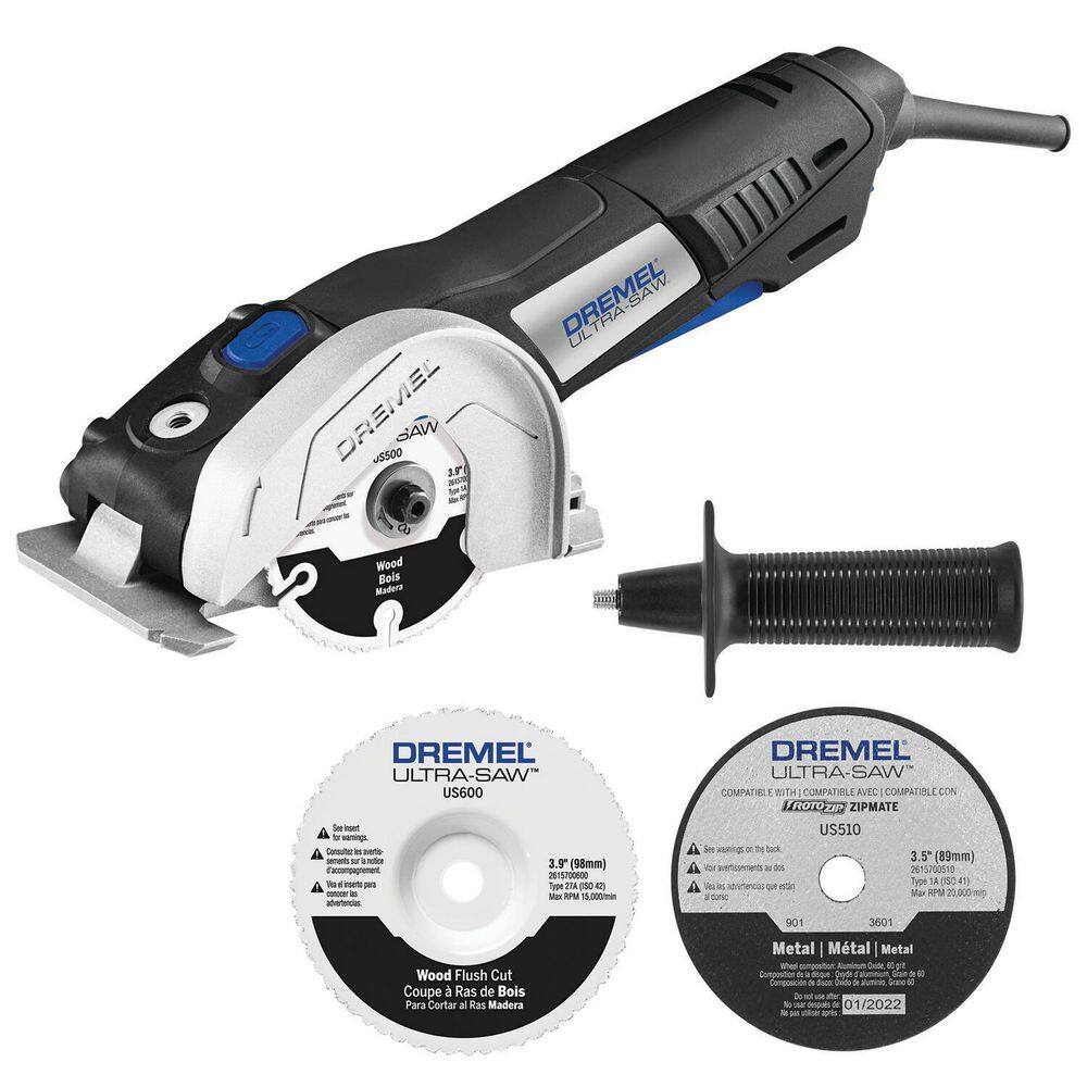 Dremel Multi-Max 5 Amp Variable Speed Corded Oscillating Multi-Tool Kit with Ultra-Saw Corded Compact Saw Tool Kit MM50-01+US40-04