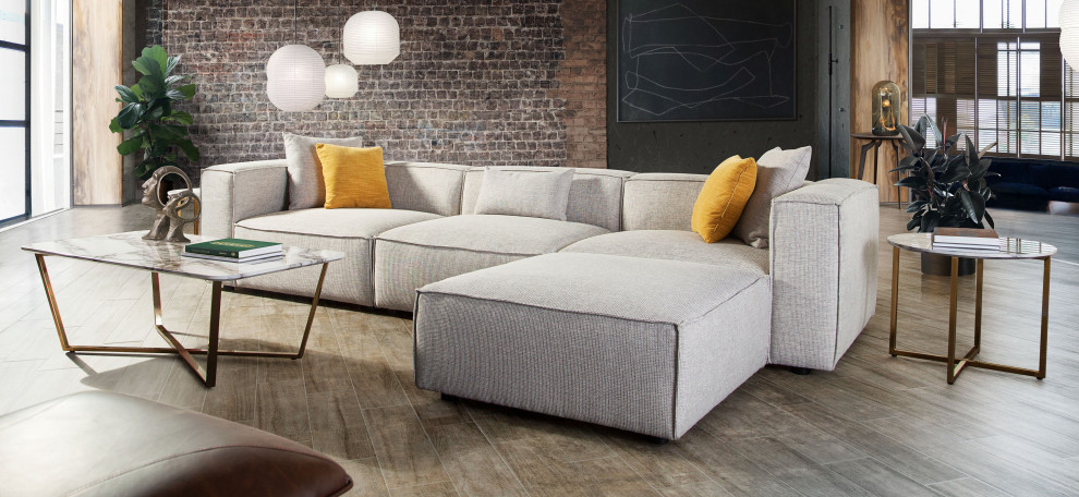 Vida Rectangle Cocktail Table  Gray   Contemporary   Coffee Tables   by AMOC  Houzz