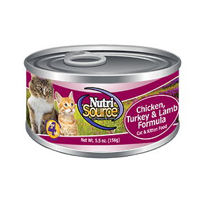 NutriSource Grain Free Cat  Kitten Chicken， Turkey  Lamb Canned Cat