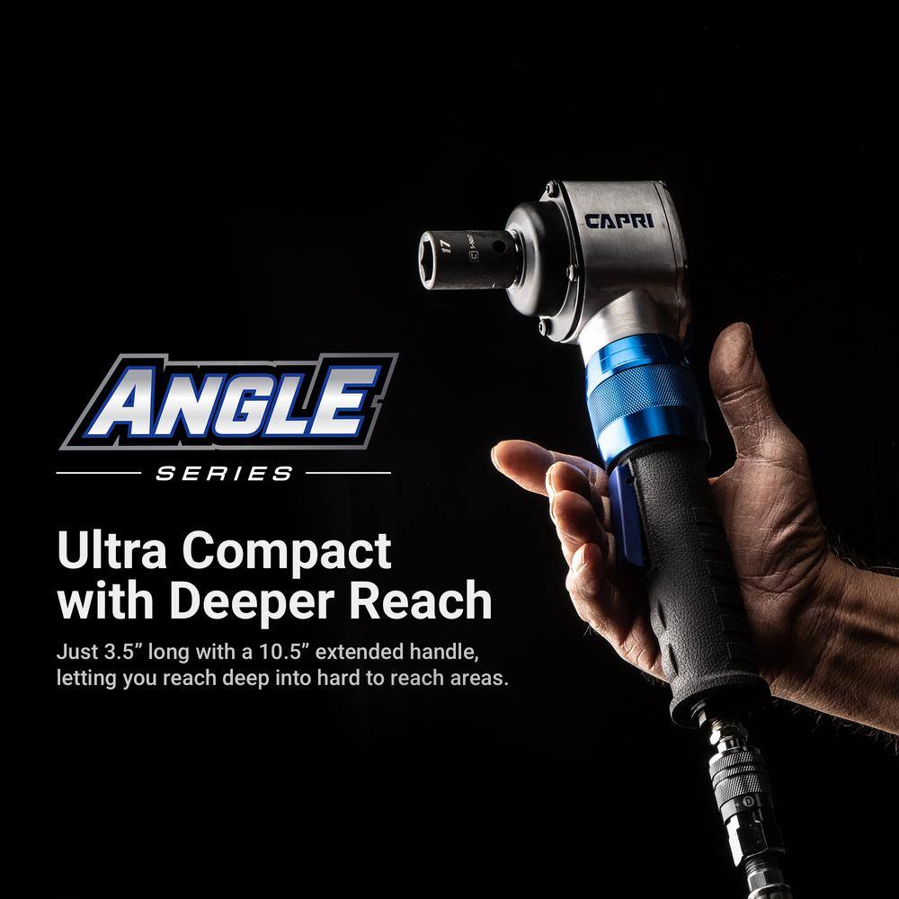 Capri Tools 415 ft. lbs. 38 in. Air Angle Impact Wrench CP33100