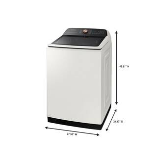  5.5 cu. ft. Smart High-Efficiency Top Load Washer with Impeller and Super Speed in Ivory ENERGY STAR WA55A7300AE