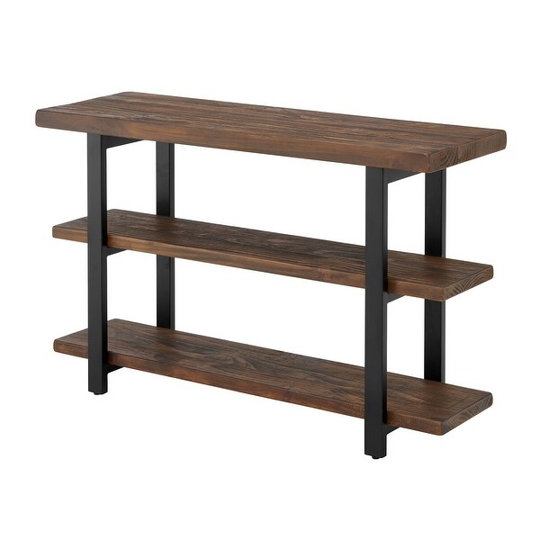 Pomona Media Console， Rustic Natural