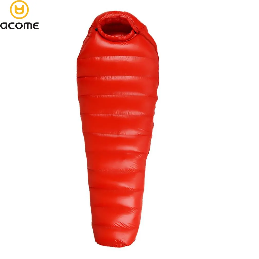 Acome Warm Lightweight Outdoor Camping Hiking 1000g Filling Duck Down Mummy Sleeping Bag