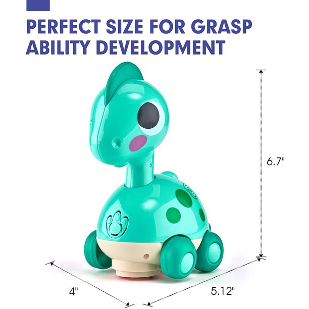 Zendure Green Baby Toys 6 to 12 Months， Touch and Go Music Light Dinosaur Baby Crawling Toys - Infant Toys 6 Month Old Baby Toys for 12-18 Months Toys for 1 Year Old Boy Gifts Toy