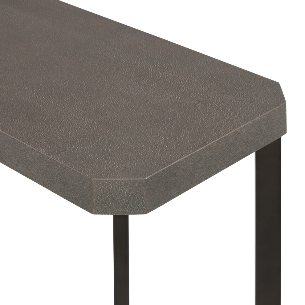 Melbourne Console Table  Faux Shagreen   Transitional   Console Tables   by Mandalay Home Furnishings  Inc.  Houzz