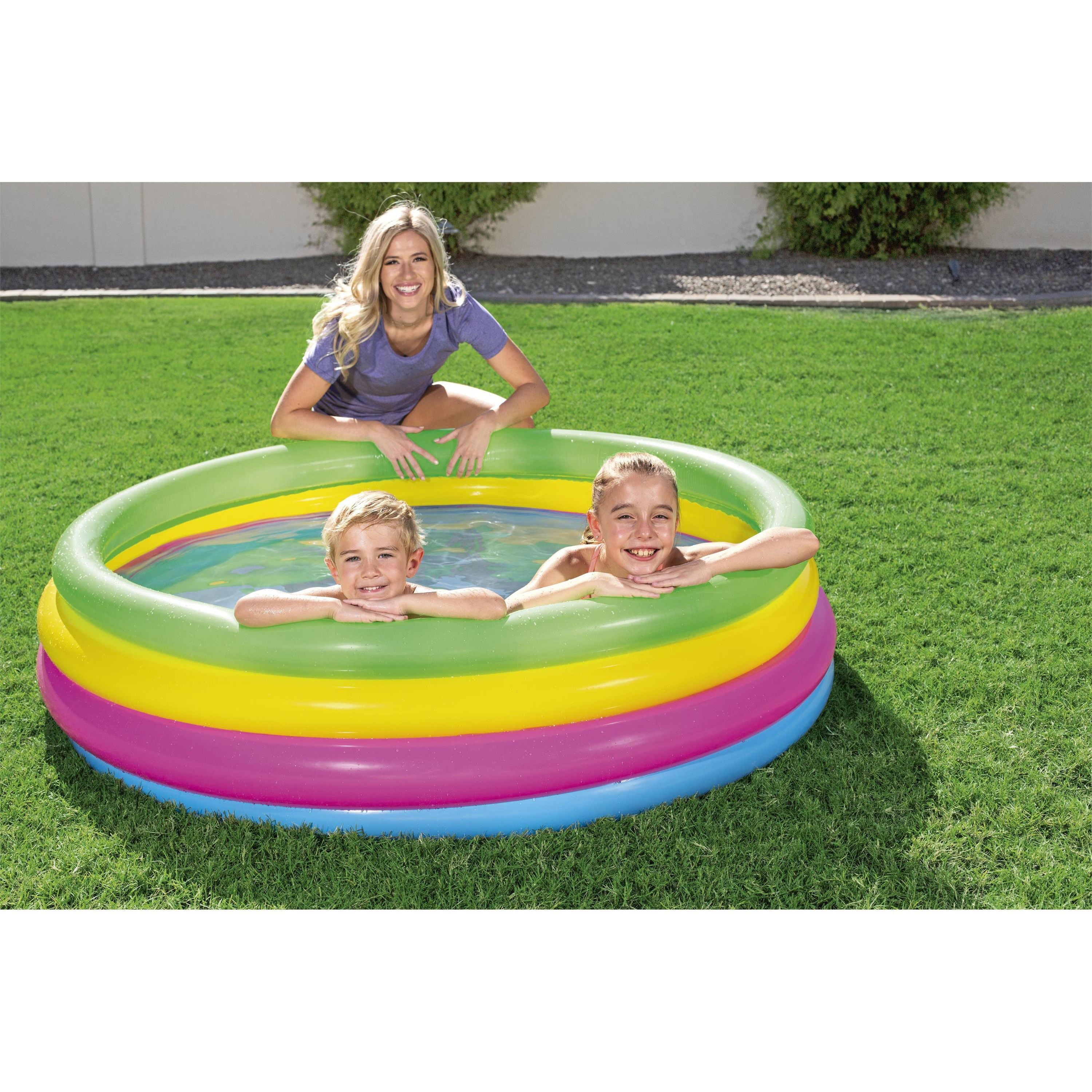 H2OGO! Inflatable Rainbow Play Kids Swimming Pool