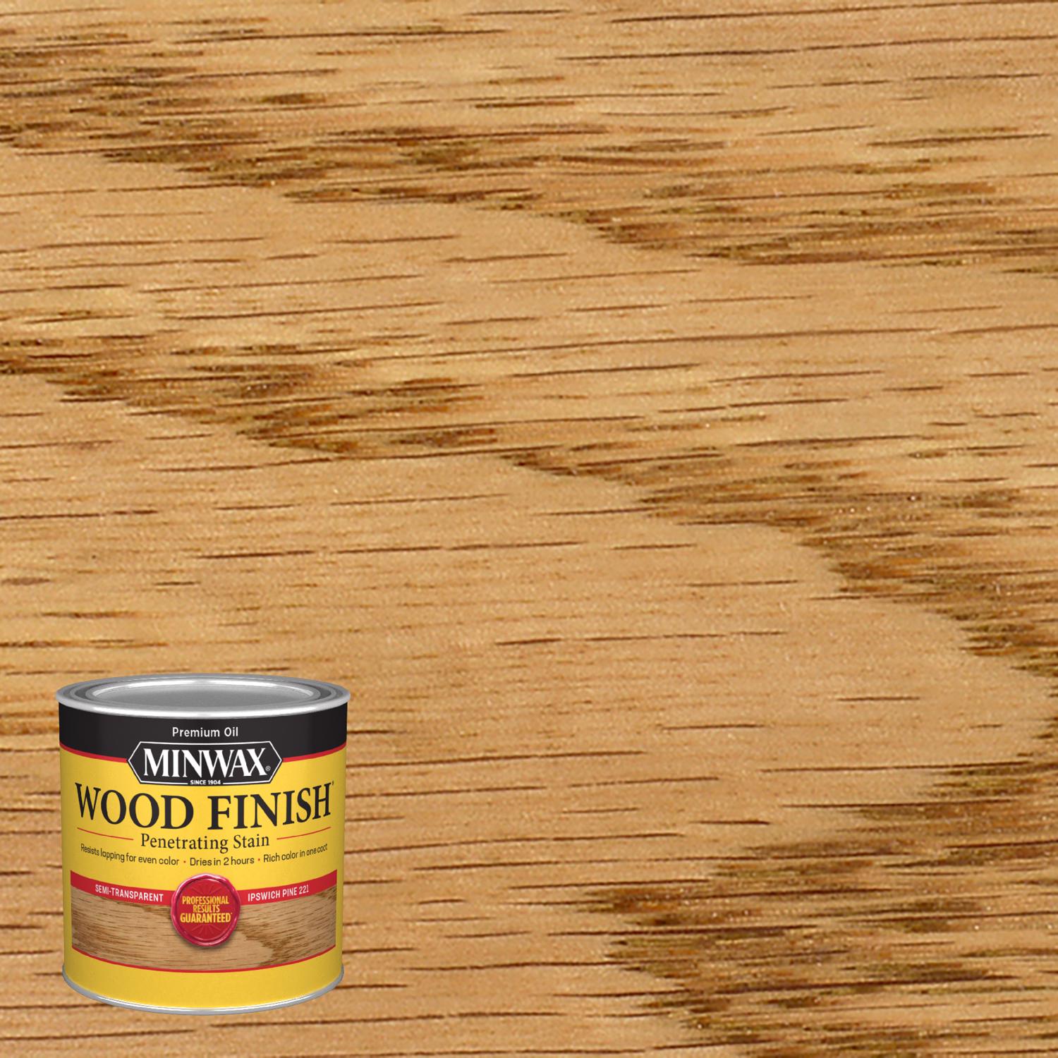 Minwax Wood Finish Semi-Transparent Ipswich Pine Oil-Based Penetrating Wood Stain 0.5 pt