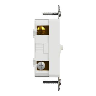 Square D X Series 15 Amp 4-Way Switch Module Rocker Back Wire Light Switch White (Requires Rocker Plate) SQR14141XX