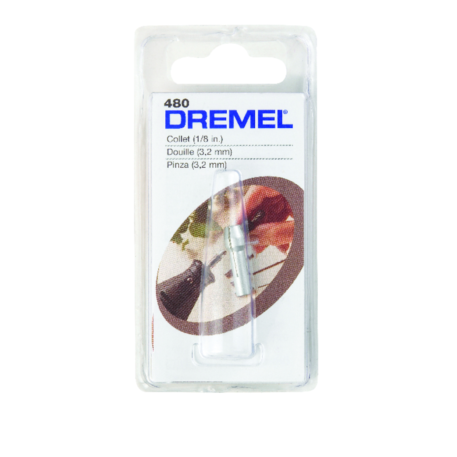 Dremel 1/8 in. X 1 in. L Metal Collets 1 pk